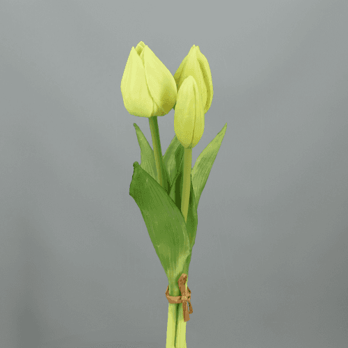 Ramo de Tulipas Atado, Flor artificial de 25-40 cm de comprimento, conjunto de 2-6 unidades