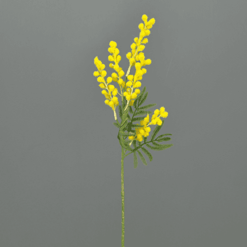 Branche de Mimosa Artificielle, Fleur artificielle de 40-54 cm de long, lot de 2-4 unités