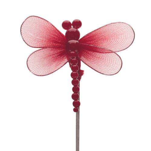 Pick Libelula Orient, Rojo, 1 tallos, 50cm