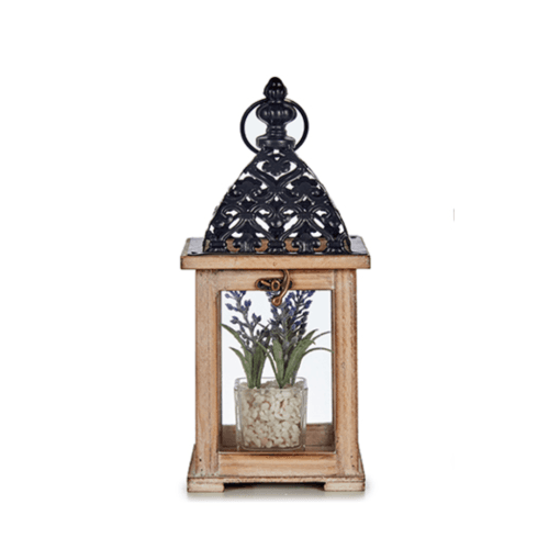 Farol Rejilla Marrón, 29 cm