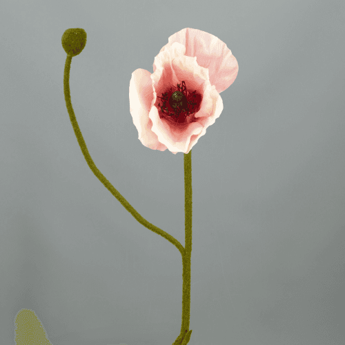 Coquelicot Artificiel 60 cm, Fleur artificielle de 60 cm de long, lot de 12 unités