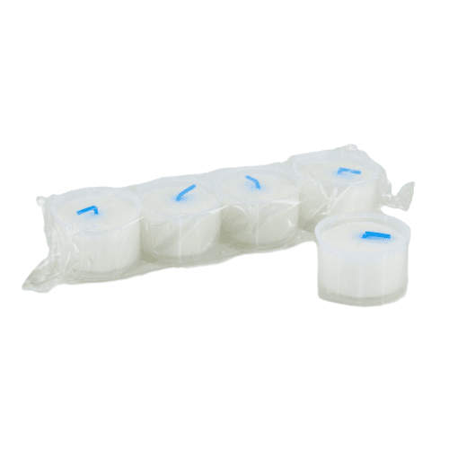 Vela Vaso Recambio, 3,5 cm, 4 tallos, 3cm