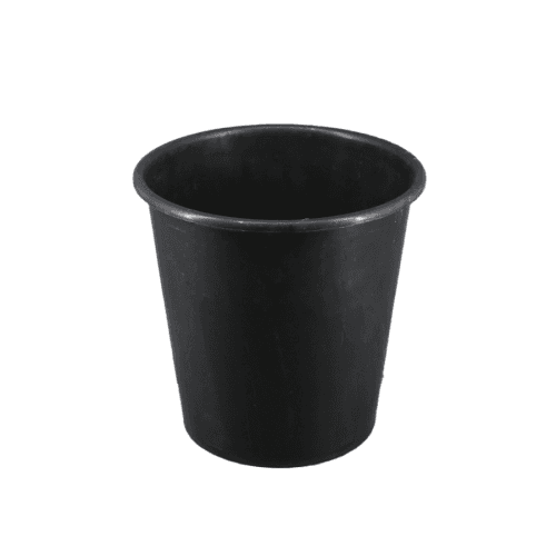 Cubo de flores negro envellecido, 25 cm (10 uds)