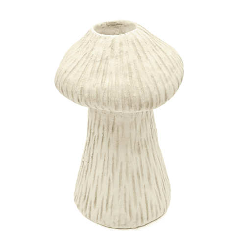 Floreiro de Cerámica Crema Boletus 16 cm (pack de 4)