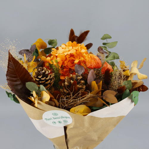 Bouquet de Fleurs Séchées Stagione Orange