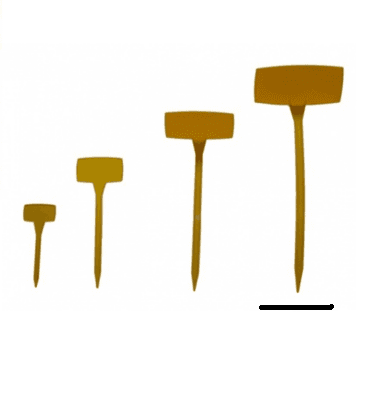 Porta Precio 50cm, Amarillo, 6 tallos, 50cm