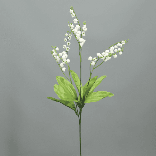 Spray artificiel de muguet, Fleur artificielle de 66 cm de long, lot de 12 unités