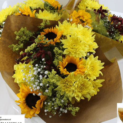Ramo Floral de Girasol, 50 cm de tallo