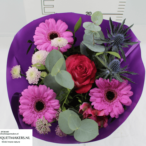 · Bouquet Floral Blonda Purple, Mixto