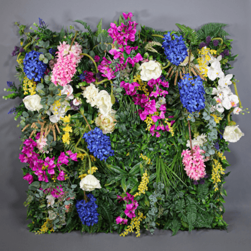 Jardín vertical artificial de flores, Flor artificial de 100 cm de largo