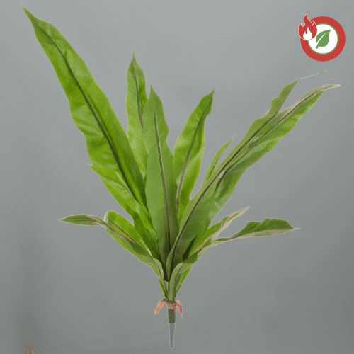 Asplenium artificial ignífugo 83 cm (fento niño de ave)