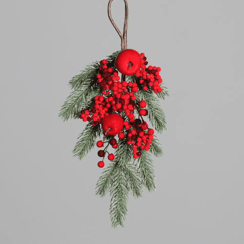 Branche de Baies Retombante Artificielle, Fleur artificielle de 45 cm de long, lot de 2 unités