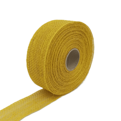 Cinta Jute Amarillo, 40 mm, 1 tallos, 20cm