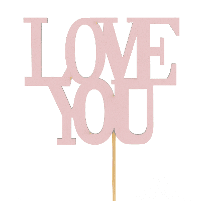 Pick Love You, Rosa Claro, 1 tallos, 50cm