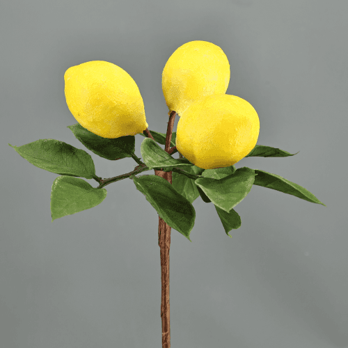 Pack de 2 ramas de limóns artificiais 23 cm