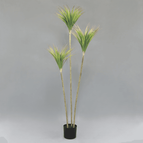 Dracena Artificial de 3 Troncos, Flor artificial de 2 cm de comprimento