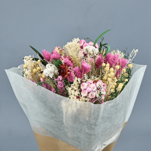Bouquet de Fleurs Séchées Fantasy Fuchsia