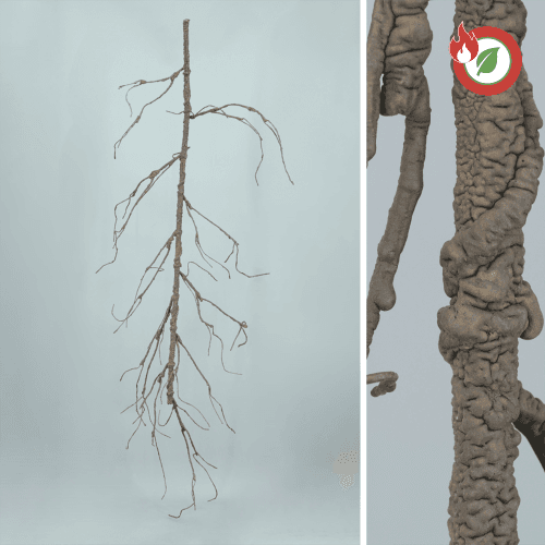 Grilanda artificial de raíces ignífuga 1,5 m
