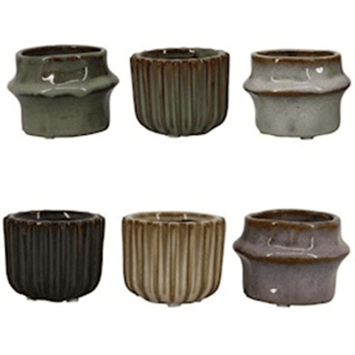Pot en céramique Kings 8 cm (lot de 18)