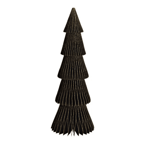Sapin de Noël en Papier Alvéolé 30 cm Negro, 30 cm