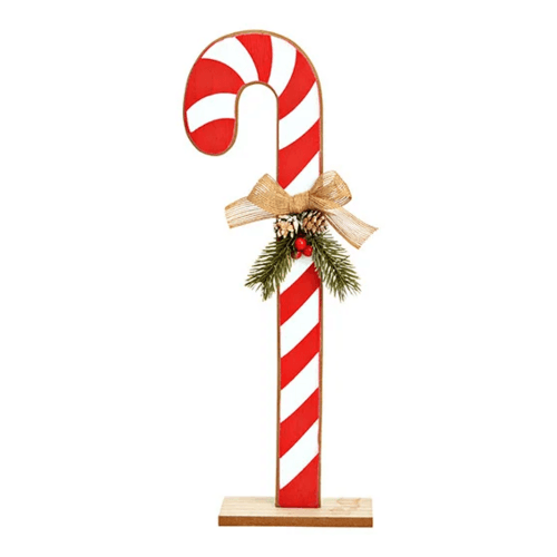 Canne de Bonbon Décorative 10 cm Rojo/Blanco, 31 cm