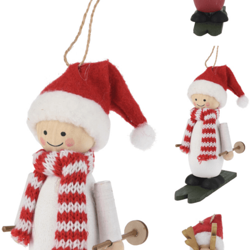 Colgante muñeco navideño Mixto (12 uds)