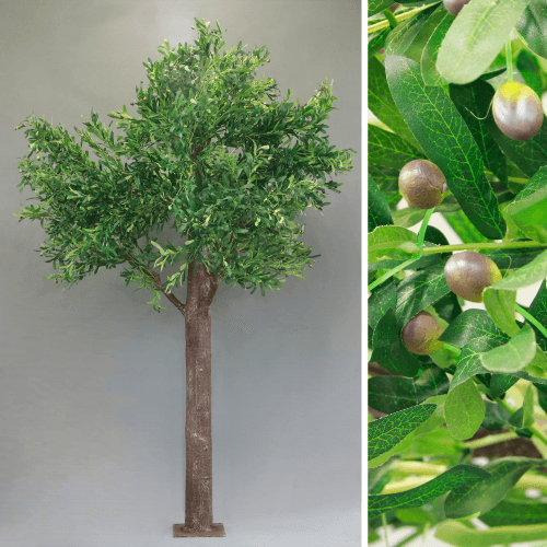Oliveira Artificial Imperial, Flor artificial de 3 cm de comprimento