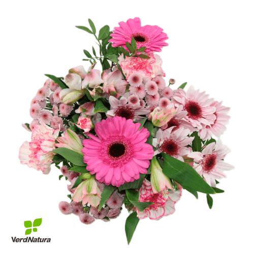 Bouquet en Tonos Rosa