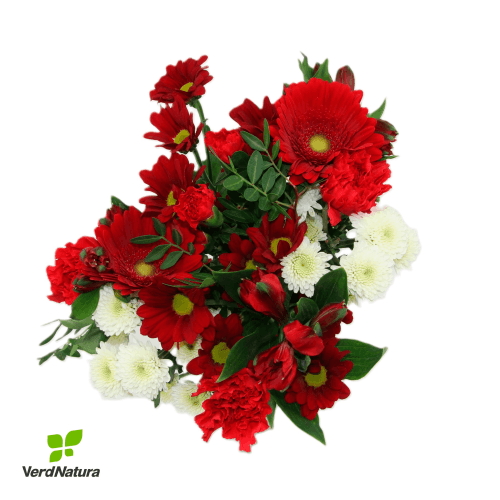 Bouquet en Tonos Rojo