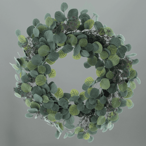 Couronne artificielle d'eucalyptus 50 cm