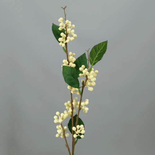Branche de Baies Artificielle, Fleur artificielle de 63 cm de long, lot de 12 unités