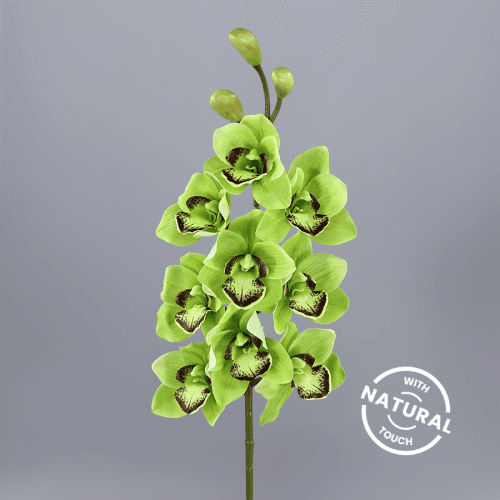 Orquídia Cymbidium Artificial Verda