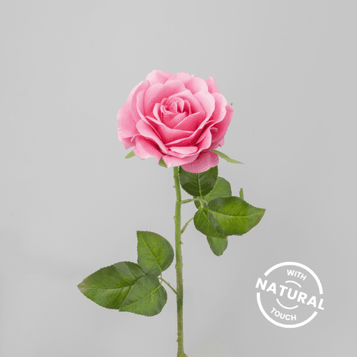 Rose Artificielle (Toucher Naturel), Fleur artificielle de 67 cm de long, lot de 11 unités