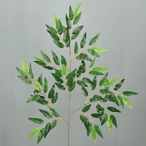 Lot de 9 branches artificielles de ficus français 70 cm, Fleur artificielle de 1 cm de long, lot de 9 unités
