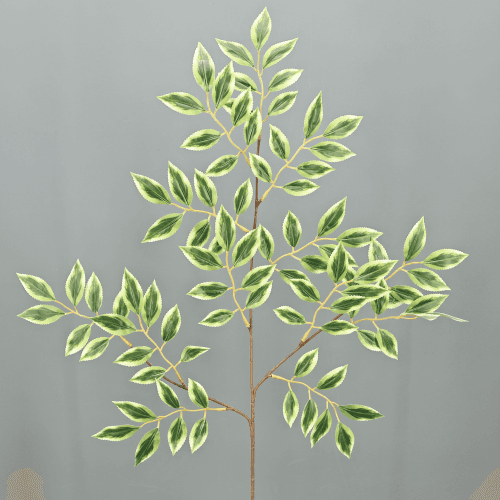 Lot de 8 branches artificielles d'orme blanc 70 cm, Fleur artificielle de 1 cm de long, lot de 8 unités