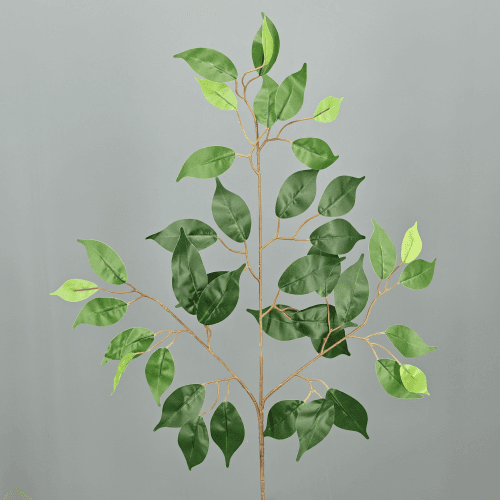 Feuillage de ficus artificiel, lot de 14 ou 24 tiges, Fleur artificielle de 55-70 cm de long, lot de 14-24 unités