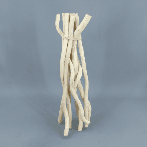 Ramo Seco Decorativo Palm Twist, Flor seca de 50 cm de comprimento, conjunto de 10 hastes