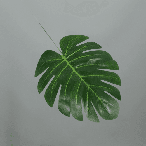 Monstera Artificial, Flor artificial de 28-55 cm de largo, pack de 12-24 uds