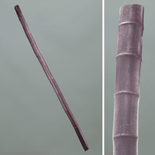 Bambou séché violet, Fleur séchée de 230 cm de long, lot de 3 tiges