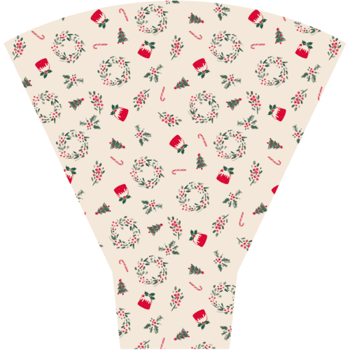 Renda de Natal em Papel Natural 44 cm