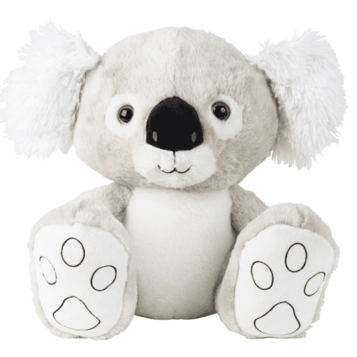 Peluche Coala Sentado Branco e Cinza 35 cm Blanco/Gris, 35 cm