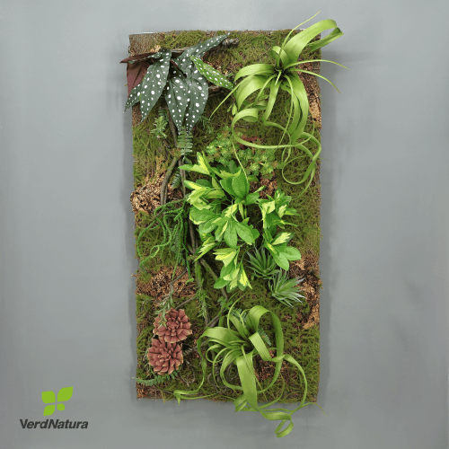 Jardín vertical artificial Tarkine, Flor artificial de 100 cm de largo