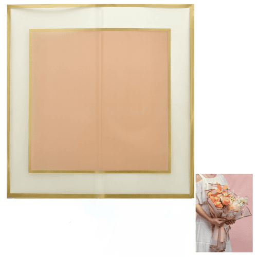 Hoja de papel grueso rosa empolvado, 58 x 58 cm (6 uds)