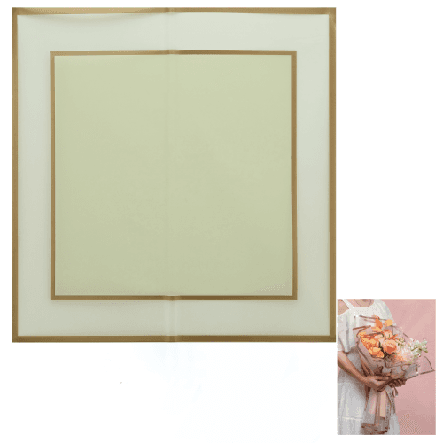 Hoja de papel grueso verde menta Verde Mint, 58 x 58 cm (6 uds)