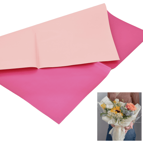 Hoja de papel Duo fucsia, 57 x 57 cm (2 uds)