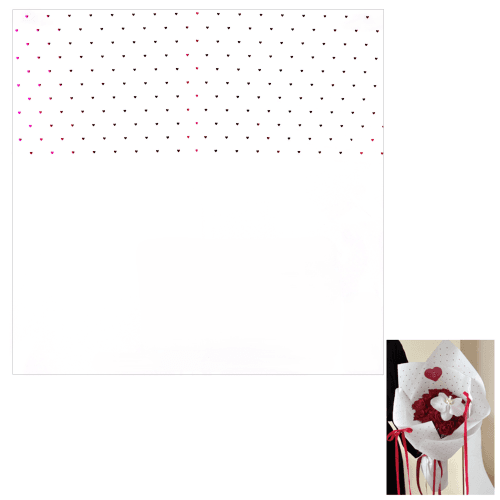 Hoja Hearts Fuchsia, Fucsia, 20 tallos