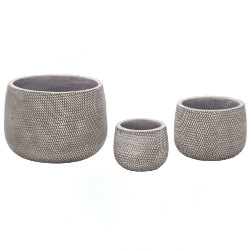 Set de 3 Pots en Céramique Couldron