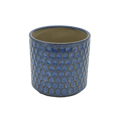 Vaso Carol XS Azul de Cerâmica 8 cm (conjunto de 48)