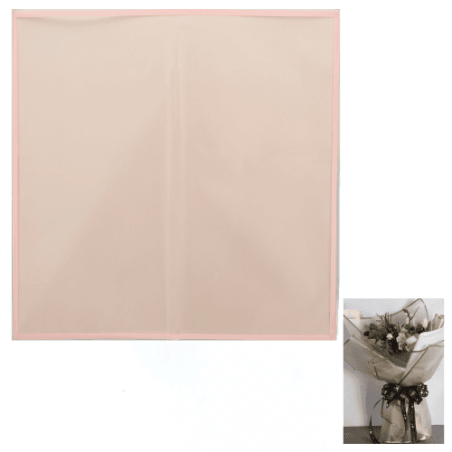Hoja de papel estampada rosa claro, 58 x 58 cm (2 uds)