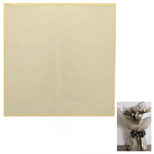 Hoja de papel estampada crema, 58 x 58 cm (2 uds)